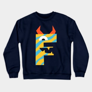 F Letter Crewneck Sweatshirt